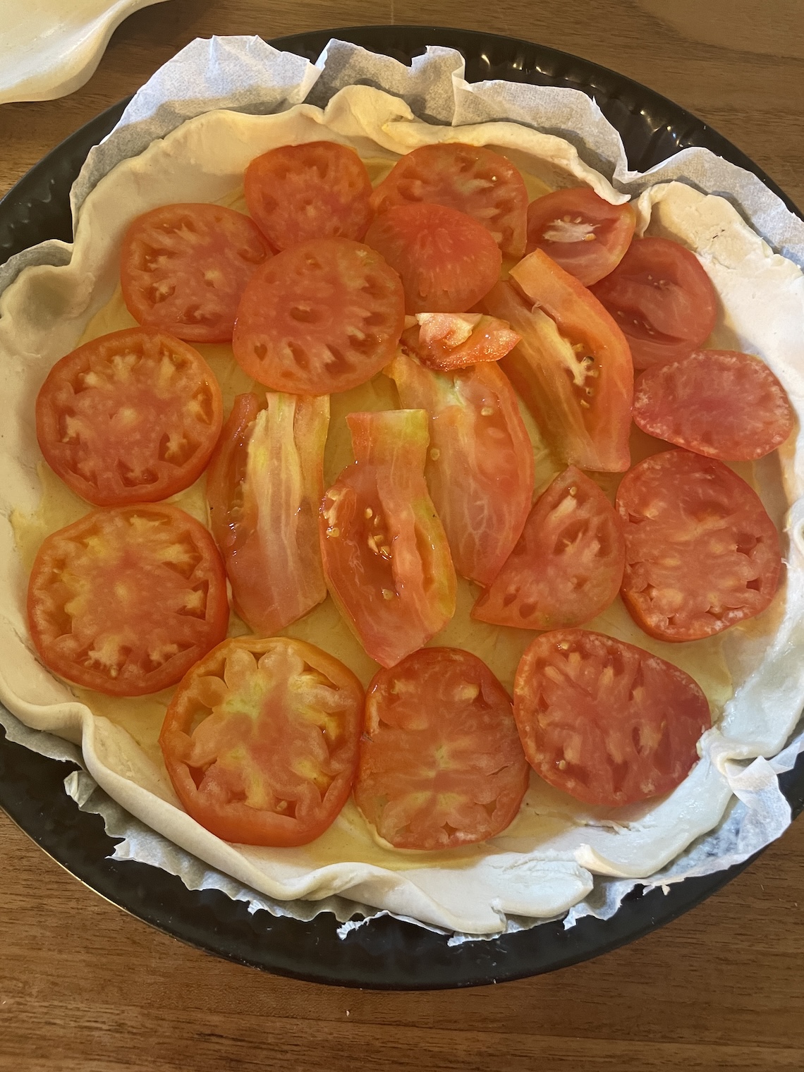 et les tomates sur la tarte